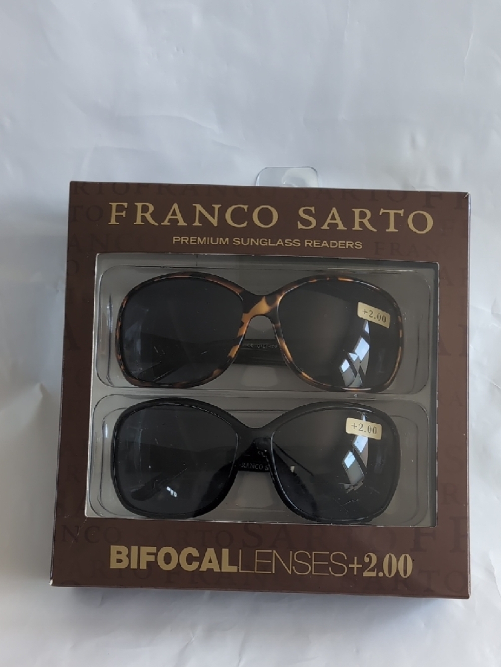 Franco Sarto Sunglass Readers Set - Tortoise & Black +2.00 - Picture 2 of 8